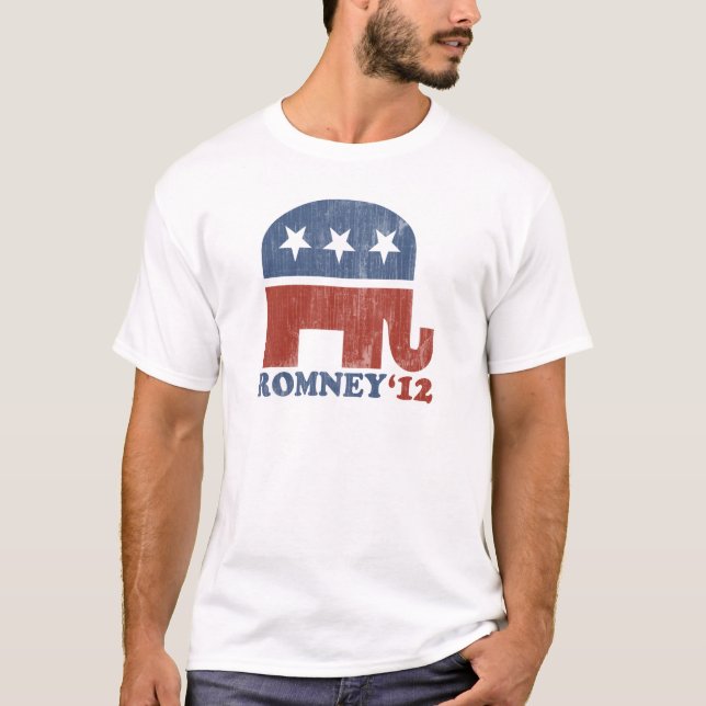 Camiseta Elefante del republicano de Mitt Romney 2012 (Anverso)