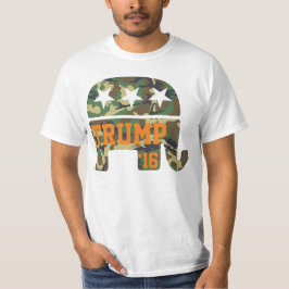 Camiseta Elefante del republicano del camuflaje del triunfo