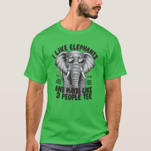 Camiseta ELEFANTE DIVERTIDO para amantes de los animales vi