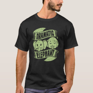 Camiseta Elefante Dramático Para Hombres Mujeres Animales S