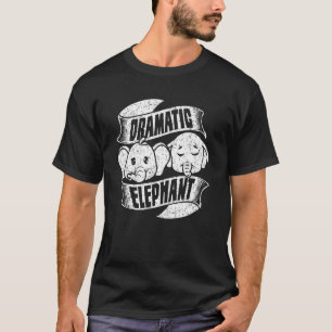 Camiseta Elefante Dramático Para Hombres Mujeres Animales S