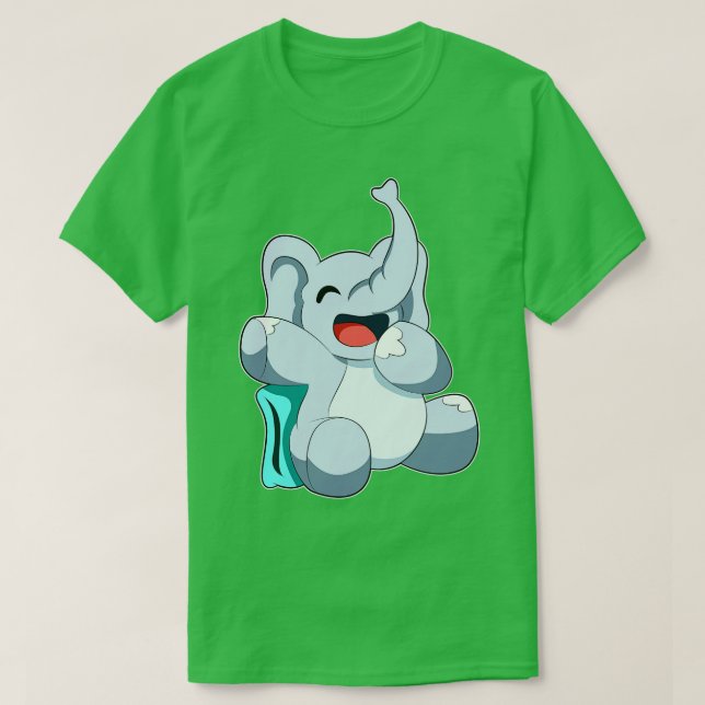 Camiseta Elefante durmiendo con almohada (Diseño del anverso)