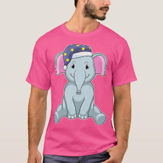Camiseta Elefante durmiendo con gorra nocturna