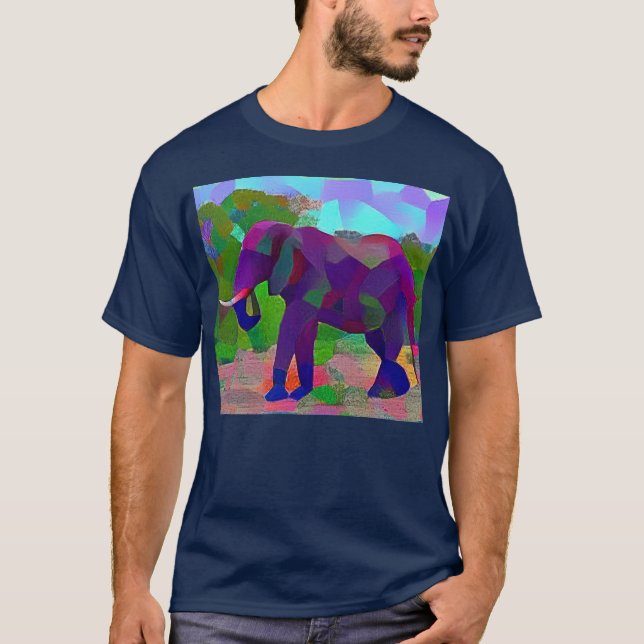 Camiseta Elefante elegante (Anverso)