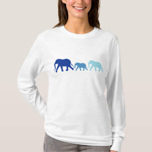 Camiseta Elefante en Azul