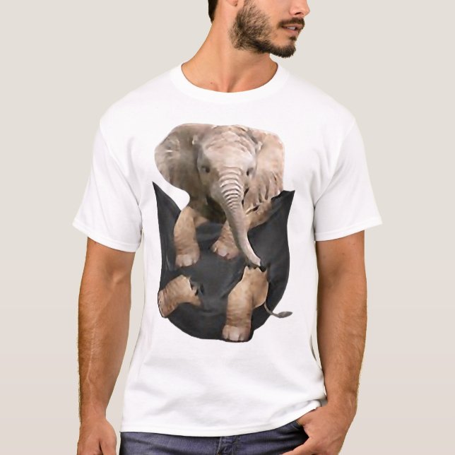 Camiseta Elefante en bolsillos regalos divertidos de Elepha (Anverso)