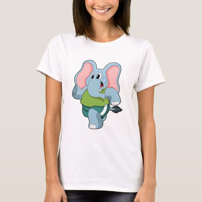 Camiseta Elefante en carrera (Anverso)