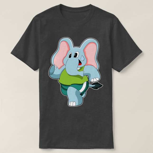 Camiseta Elefante en carrera (Diseño del anverso)