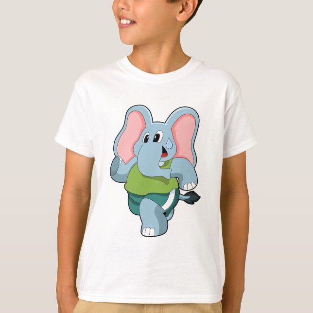 Camiseta Elefante en carrera (Anverso)