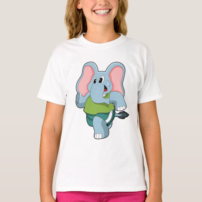 Camiseta Elefante en carrera (Anverso)