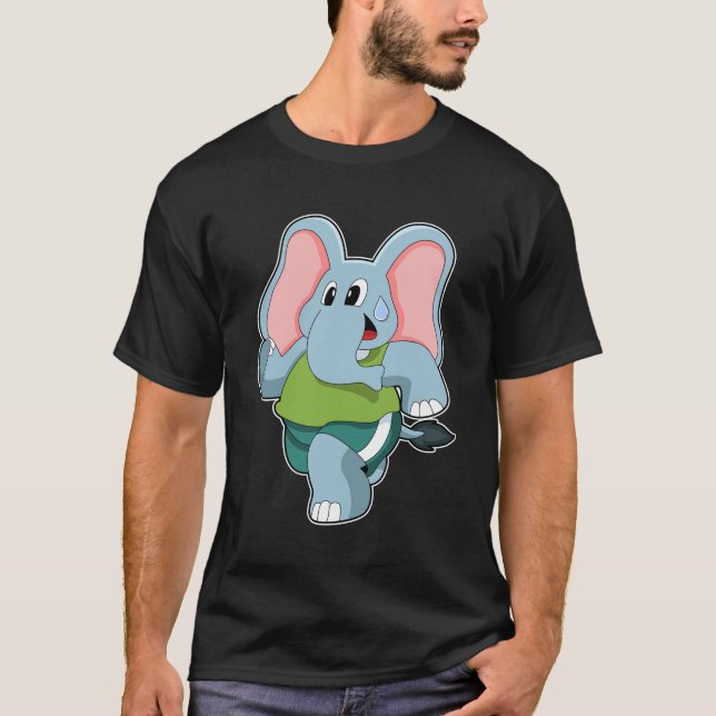 Camiseta Elefante en carrera (Anverso)
