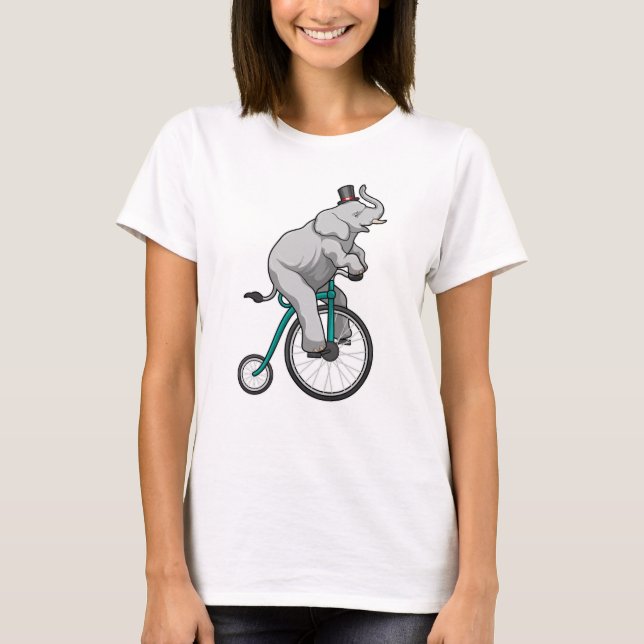 Camiseta Elefante en Circo con Bicicleta (Anverso)