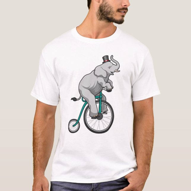 Camiseta Elefante en Circo con Bicicleta (Anverso)