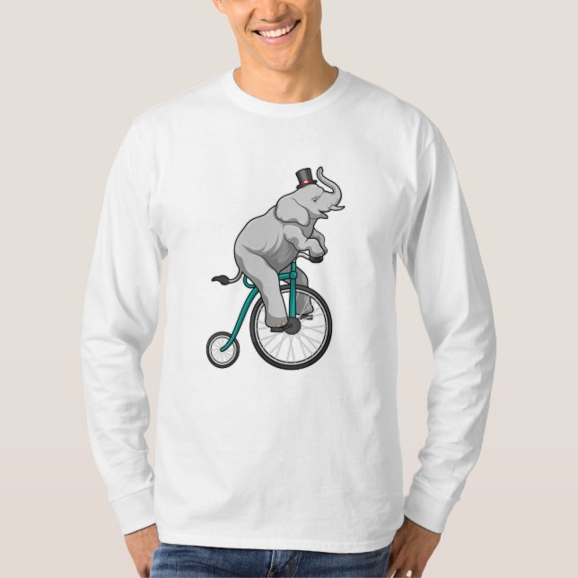Camiseta Elefante en Circo con Bicicleta (Anverso)