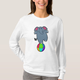 Camiseta Elefante en Circo con bola circo