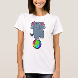 Camiseta Elefante en Circo con bola circo