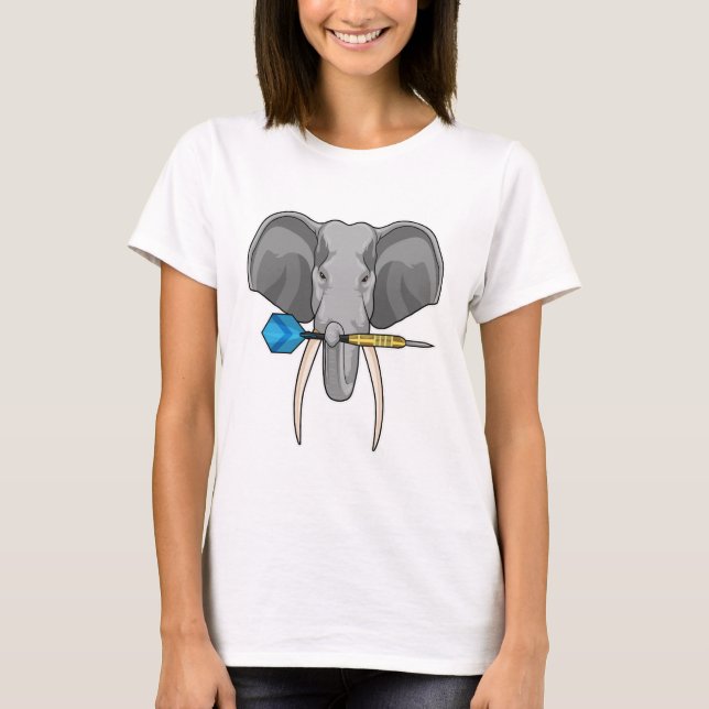 Camiseta Elefante en Darts con Dart (Anverso)