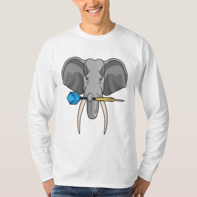 Camiseta Elefante en Darts con Dart (Anverso)