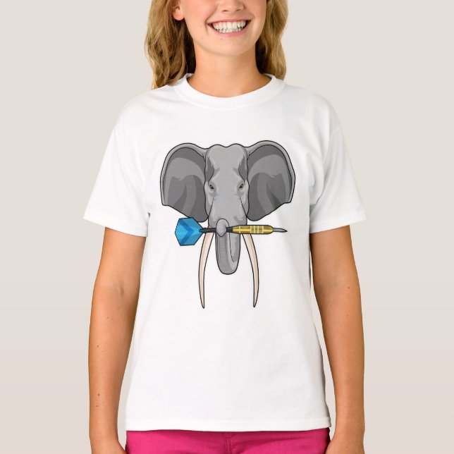 Camiseta Elefante en Darts con Dart (Anverso)