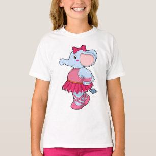Camiseta Elefante en el ballet con falda