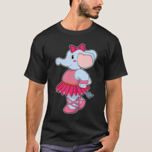 Camiseta Elefante en el ballet con falda