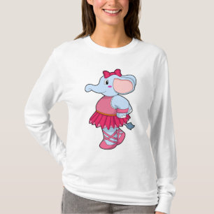 Camiseta Elefante en el ballet con falda