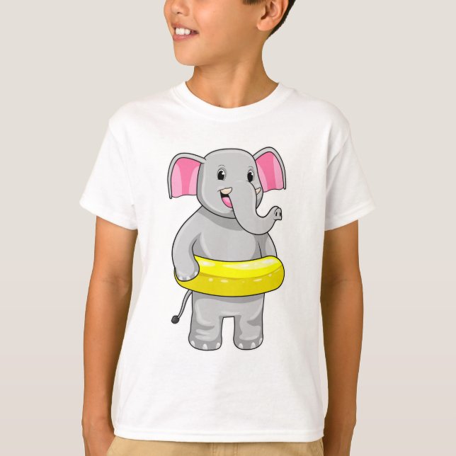 Camiseta Elefante en el baño con la vida (Anverso)