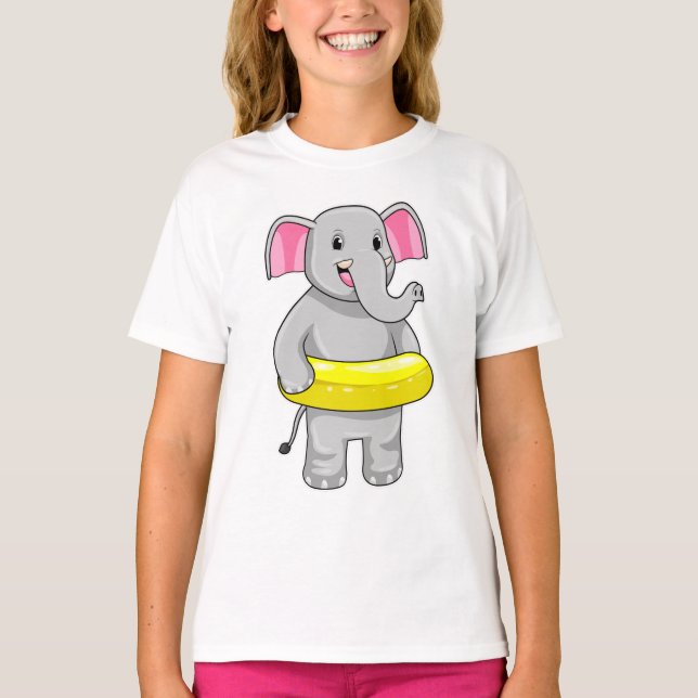 Camiseta Elefante en el baño con la vida (Anverso)