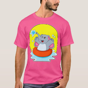 Camiseta Elefante en el baño con la vida