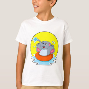 Camiseta Elefante en el baño con la vida
