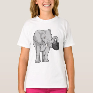 Camiseta Elefante en el Bowling con bolas