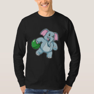 Camiseta Elefante en el Bowling con bolas