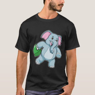 Camiseta Elefante en el Bowling con bolas
