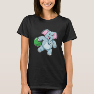 Camiseta Elefante en el Bowling con bolas