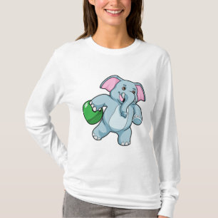 Camiseta Elefante en el Bowling con bolas