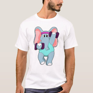 Camiseta Elefante en el entrenamiento de la fuerza con camp