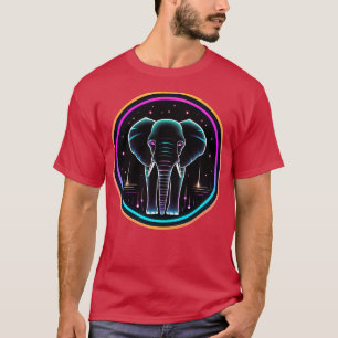 Camiseta Elefante en el espacio Animales salvajes Gráficos 