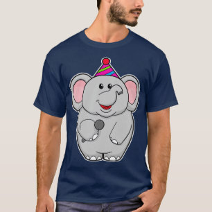 Camiseta Elefante en el Fiesta con micrófono