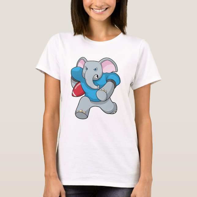 Camiseta Elefante en el fútbol con equipo (Anverso)