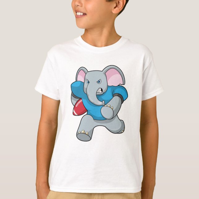 Camiseta Elefante en el fútbol con equipo (Anverso)