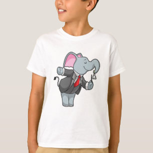 Camiseta Elefante en la música con triángulo