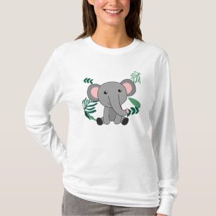 Camiseta Elefante En La Selva Cute Animales Para Niños