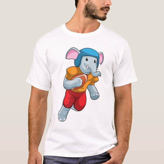 Camiseta Elefante en los deportes de fútbol (Anverso)