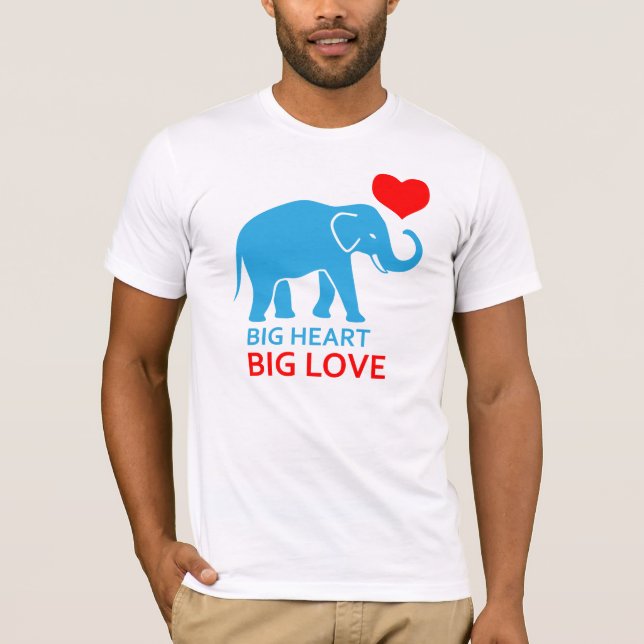 Camiseta Elefante enamorado (Anverso)