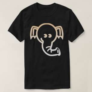 Camiseta Elefante Estética Estilizada Linaje Línea de Yoga