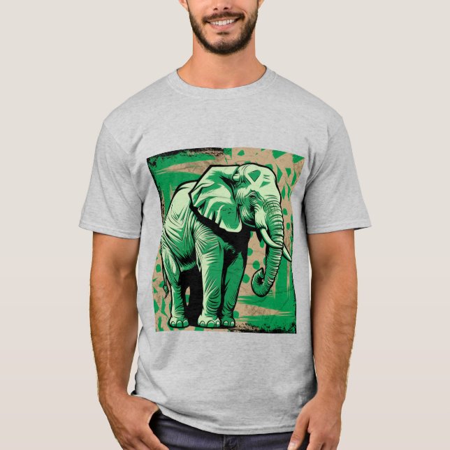 Camiseta Elefante estilizado (Anverso)