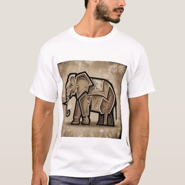 Camiseta Elefante estilizado (Anverso)