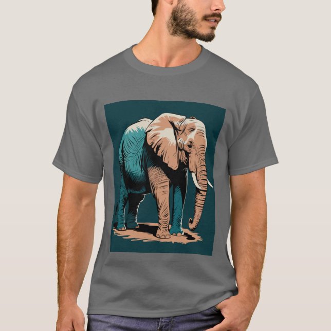 Camiseta Elefante estilizado (Anverso)