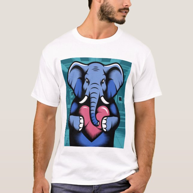 Camiseta Elefante estilizado (Anverso)