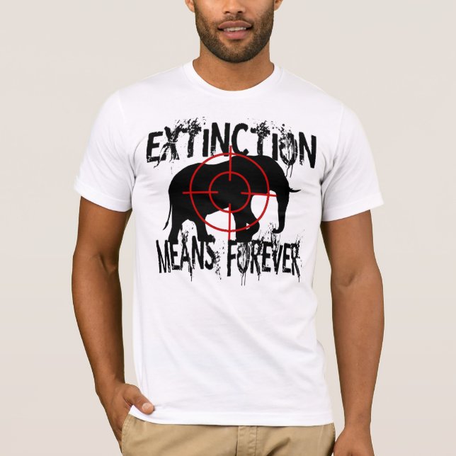 Camiseta Elefante Extinction1 (Anverso)